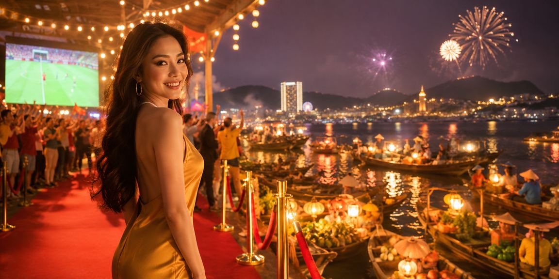 Người chơi xem kết quả cá cược thể thao tại chợ đêm Vũng Tàu